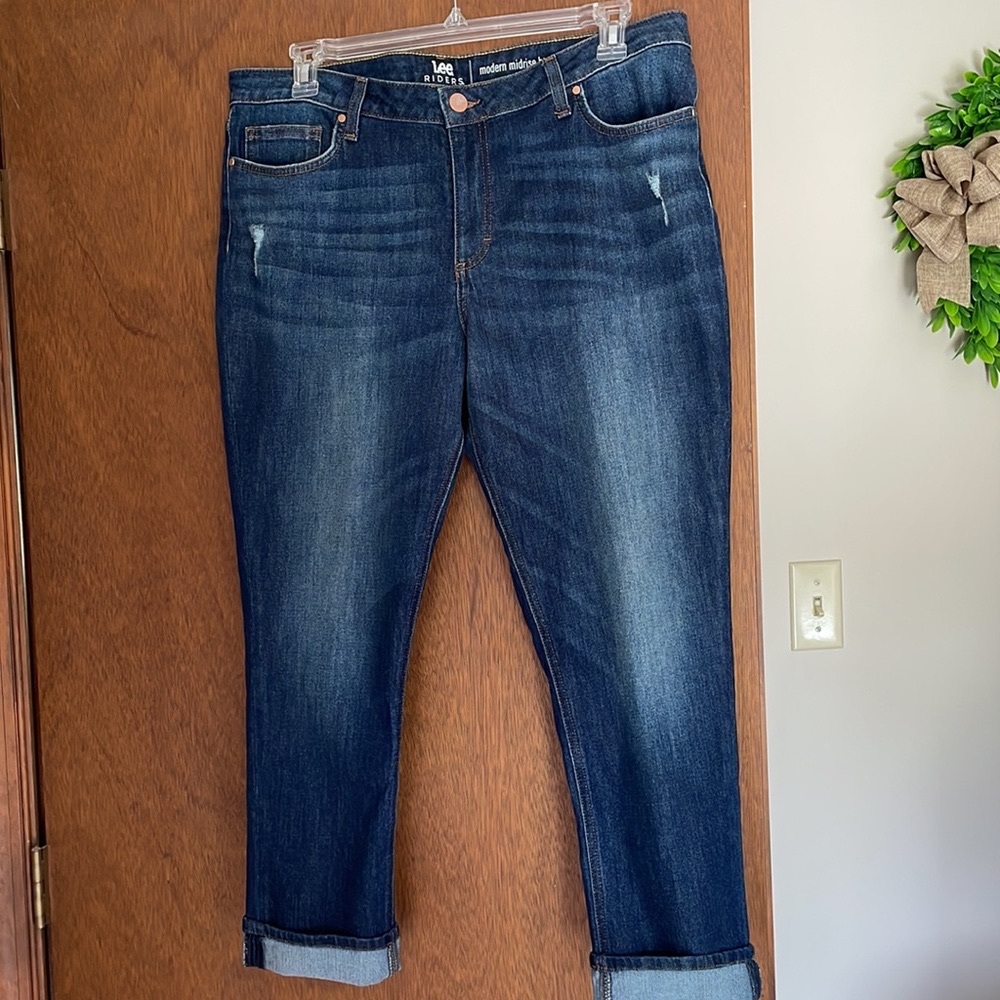 Ladies Lee Riders Modern Midrise Boyfriend Jeans
